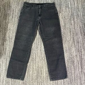 Calvin Klein‎ Jeans Men’s Size 36 Relaxed Fit Straight Leg Corduroy Pants Black